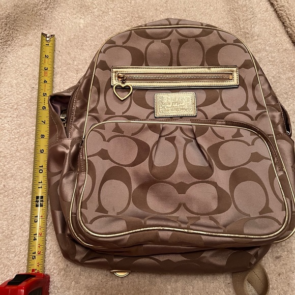Gold coach backpack - Picture 2 of 15